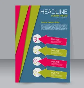 Abstract flyer design background. Brochure template. Stock Illustration