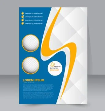 Abstract flyer design background. Brochure template. Stock Illustration