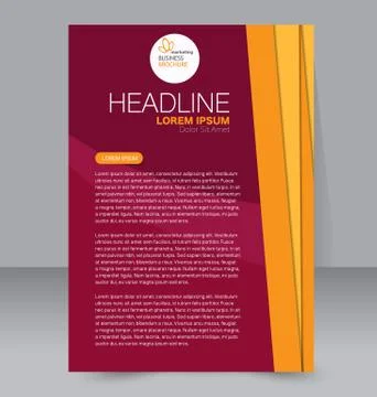 Abstract flyer design background. Brochure template. Stock Illustration