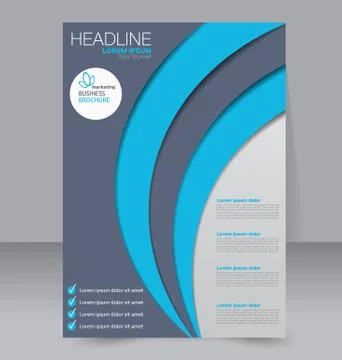 Abstract flyer design background. Brochure template. Stock Illustration