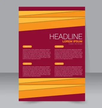 Abstract flyer design background. Brochure template. Stock Illustration