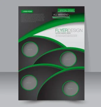Abstract flyer design background. Brochure template. Stock Illustration