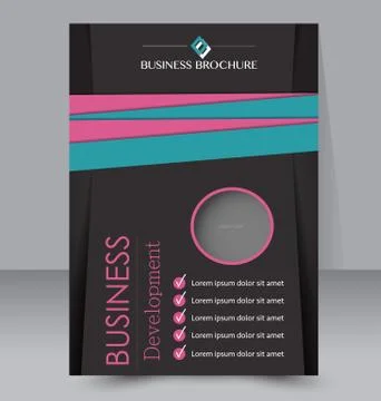 Abstract flyer design background. Brochure template. Stock Illustration