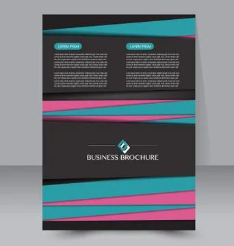 Abstract flyer design background. Brochure template. Stock Illustration