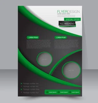 Abstract flyer design background. Brochure template. Stock Illustration