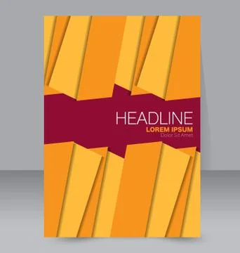 Abstract flyer design background. Brochure template. Stock Illustration