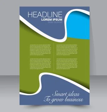 Abstract flyer design background. Brochure template. Illustrazione stock