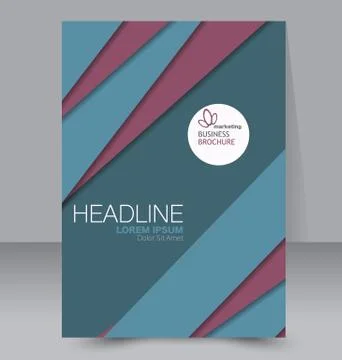 Abstract flyer design background. Brochure template. Stock Illustration