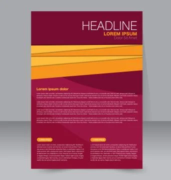 Abstract flyer design background. Brochure template. Stock Illustration