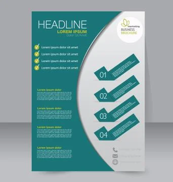 Abstract flyer design background. Brochure template. Stock Illustration