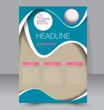 Abstract flyer design background. Brochure template. Stock Illustration