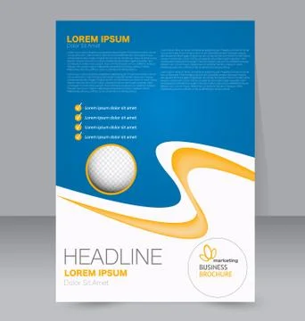 Abstract flyer design background. Brochure template. Stock Illustration