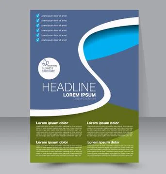 Abstract flyer design background. Brochure template. Stock Illustration
