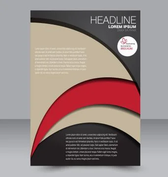 Abstract flyer design background. Brochure template. Stock Illustration