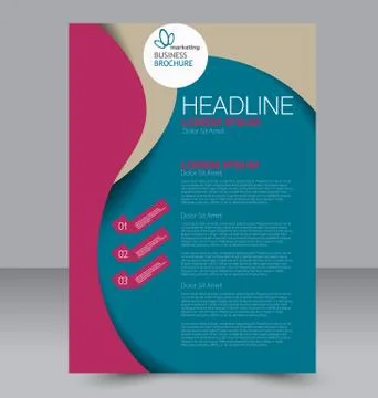 Abstract flyer design background. Brochure template. Stock Illustration