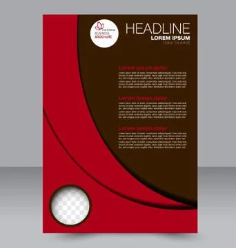 Abstract flyer design background. Brochure template. Illustrazione stock