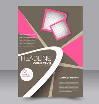 Abstract flyer design background. Brochure template. Stock Illustration