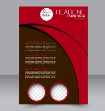 Abstract flyer design background. Brochure template. Stock Illustration