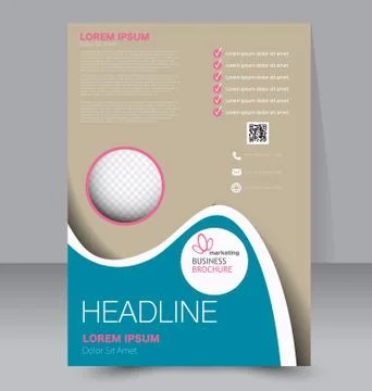 Abstract flyer design background. Brochure template. Stock Illustration
