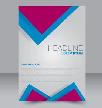 Abstract flyer design background. Brochure template. Stock Illustration