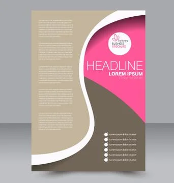 Abstract flyer design background. Brochure template. Stock Illustration