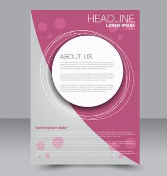 Abstract flyer design background. Brochure template. Stock Illustration