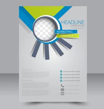 Abstract flyer design background. Brochure template. Stock Illustration