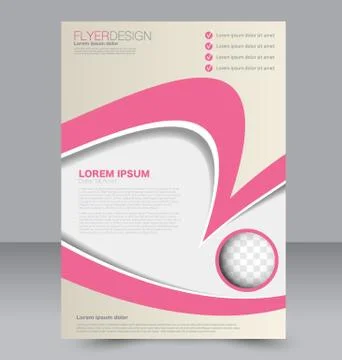 Abstract flyer design background. Brochure template. Stock Illustration