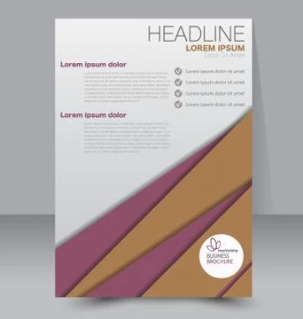 Abstract flyer design background. Brochure template. Stock Illustration