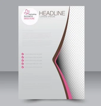 Abstract flyer design background. Brochure template. Stock Illustration