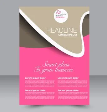 Abstract flyer design background. Brochure template. Stock Illustration