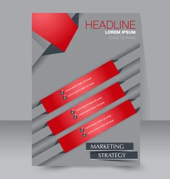 Abstract flyer design background. Brochure template. Stock Illustration