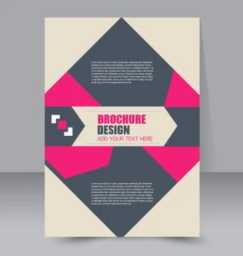 Abstract flyer design background. Brochure template. Stock Illustration