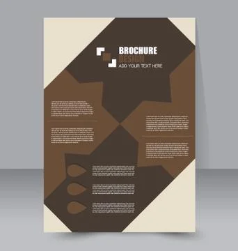 Abstract flyer design background. Brochure template. Stock Illustration