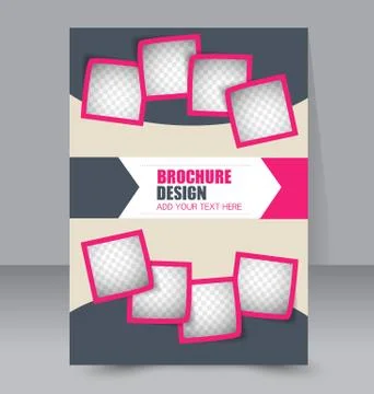 Abstract flyer design background. Brochure template. Stock Illustration