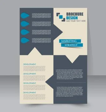 Abstract flyer design background. Brochure template. Stock Illustration