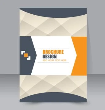 Abstract flyer design background. Brochure template. Stock Illustration
