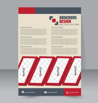 Abstract flyer design background. Brochure template. Stock Illustration