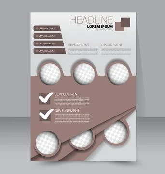 Abstract flyer design background. Brochure template. Stock Illustration