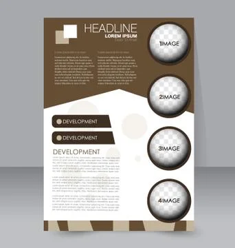 Abstract flyer design background. Brochure template. Stock Illustration