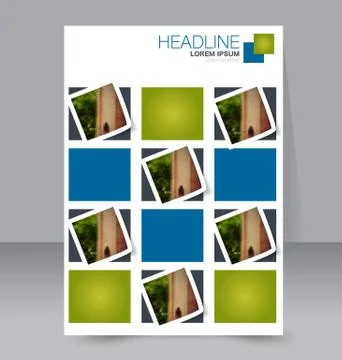 Abstract flyer design background. Brochure template. Stock Illustration