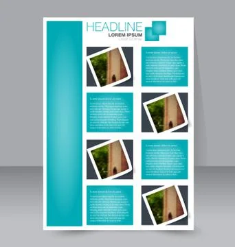 Abstract flyer design background. Brochure template. Stock Illustration