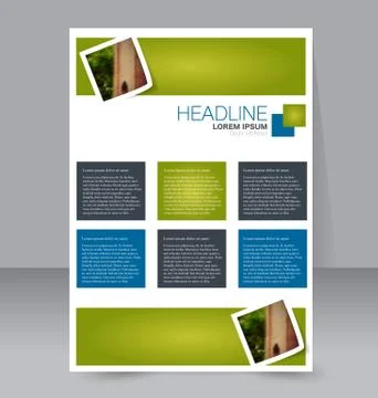 Abstract flyer design background. Brochure template. Stock Illustration