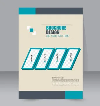 Abstract flyer design background. Brochure template. Stock Illustration