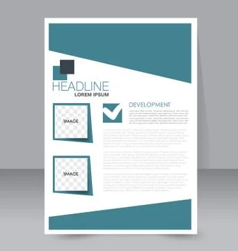 Abstract flyer design background. Brochure template. Stock Illustration