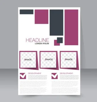 Abstract flyer design background. Brochure template. Stock Illustration