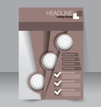 Abstract flyer design background. Brochure template. Stock Illustration