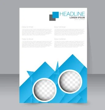 Abstract flyer design background. Brochure template. Stock Illustration