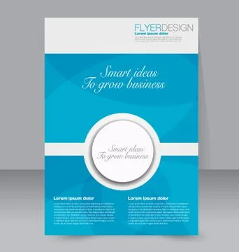 Abstract flyer design background. Brochure template. Stock Illustration