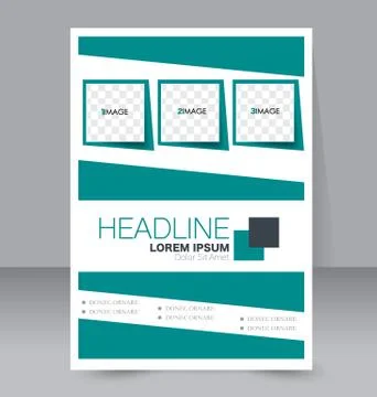Abstract flyer design background. Brochure template. Stock Illustration